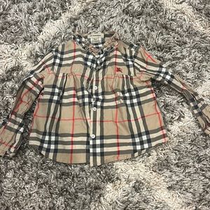 Baby Burberry flannel adorable